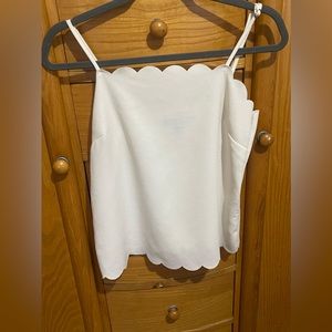 Banana Reblic scalloped tank